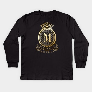 Billy Madison Hotels (Gold) Kids Long Sleeve T-Shirt